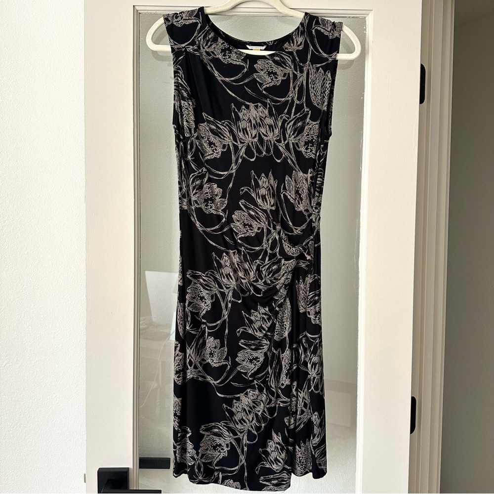 Leifsdottir Black Floral Dress Anthropologie Small
